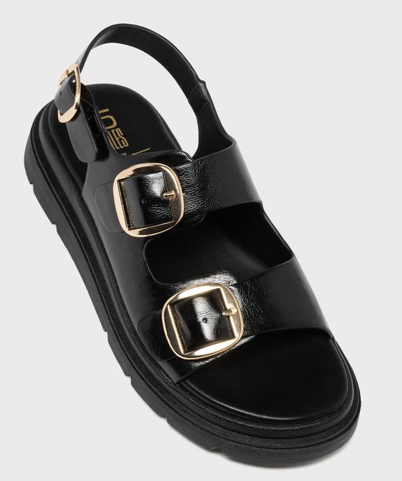 Sandales plateformes à 3 boucles femme - 5 Miles vue5 - 5 MILES - GEMO