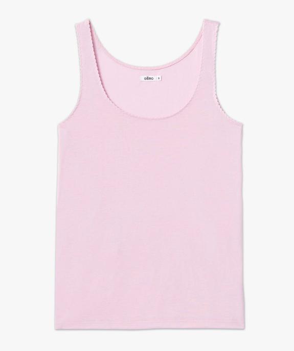 Débardeur femme avec emmanchures festonnées vue4 - GEMO(FEMME PAP) - GEMO