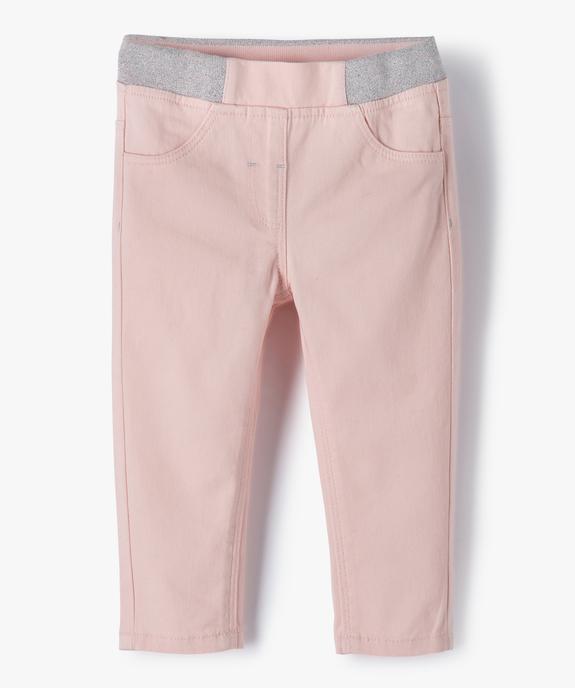 Jegging bébé fille à taille réglable et ceinture pailletée vue1 - GEMO(BEBE DEBT) - GEMO