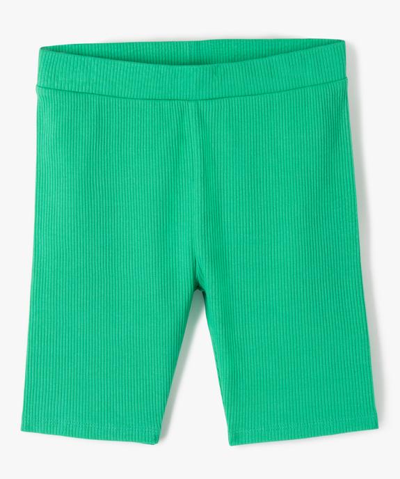 Short fille cycliste en maille côtelée vue1 - GEMO 4G FILLE - GEMO