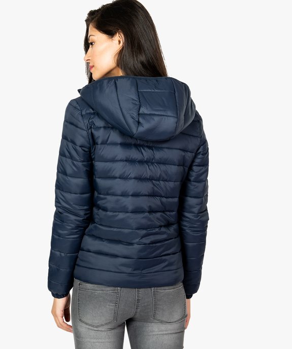 Doudoune femme fine à capuche vue3 - FOLLOW ME - GEMO