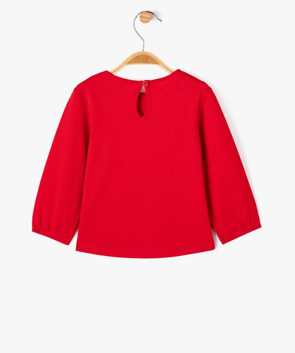 Tee-shirt manches longues motif pailleté spécial Noël bébé fille - GEMO 4G BEBE Tee-shirt manches longues motif pailleté spécial Noël bébé fille vue3 - GEMO 4G BEBE - GEMO