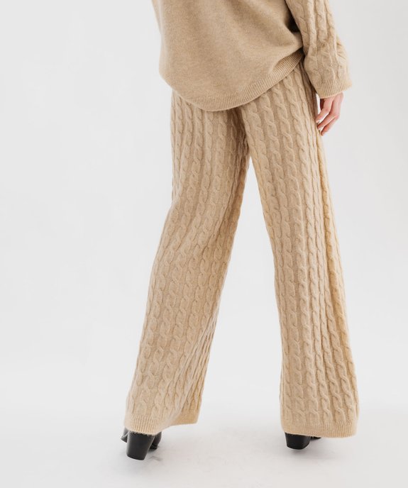 Pantalon large en lainage femme vue3 - GEMO(FEMME PAP) - GEMO