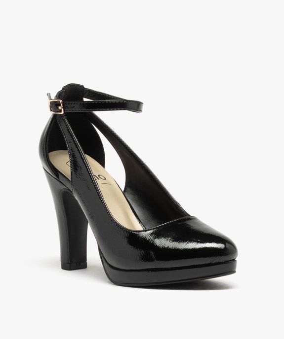 Escarpins à fine bride et talon haut femme vue2 - GEMO(URBAIN) - GEMO