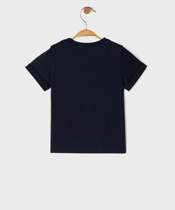 Tee-shirt manches courtes en jersey de coton imprimé bébé garçon - LuluCastagnette vue3 - LULU CASTAGNETTE GEMO FOR GOOD - GEMO