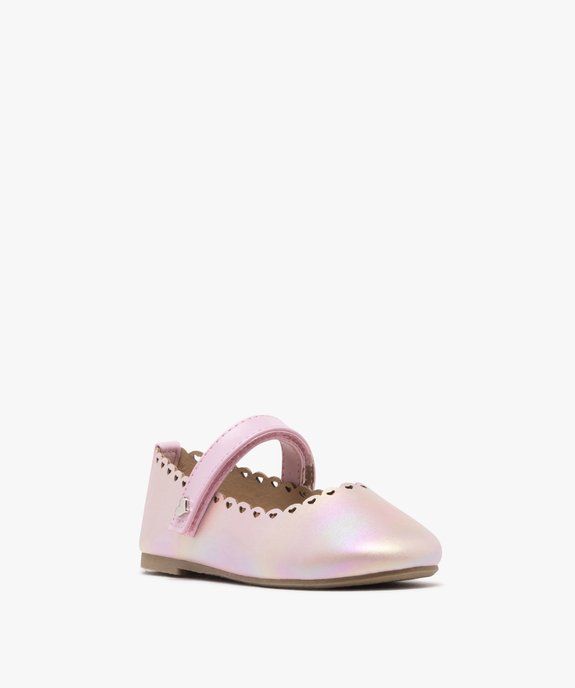 Ballerines irisées à bride scratch fille vue3 - LOVELY WINGS - GEMO