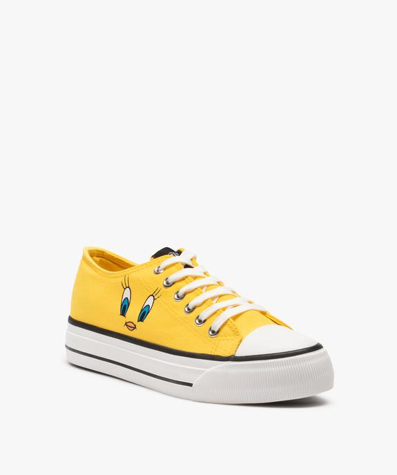 Tennis femme en toile imprimée Titi - Looney Tunes vue2 - TITI - GEMO