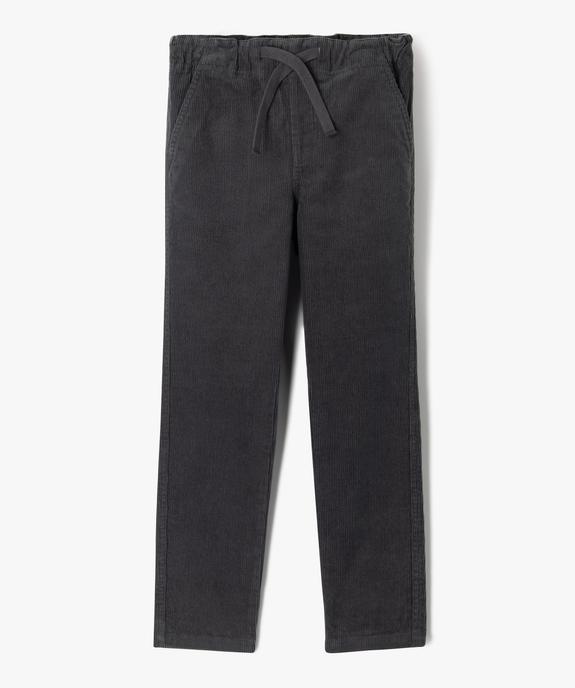 Pantalon velours côtelé droit garçon vue1 - GEMO (ENFANT) - GEMO