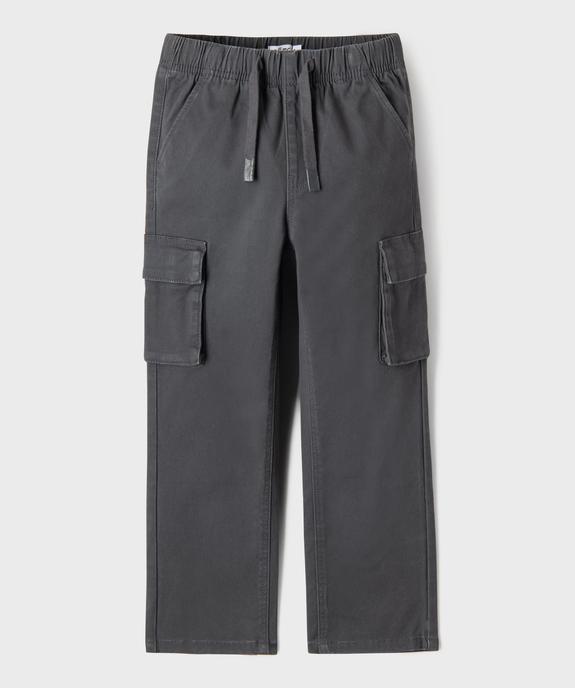 Pantalon cargo avec taille élastique garçon vue1 - GEMO (ENFANT) - GEMO