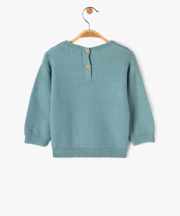 Pull bébé fille tout doux en maille fantaisie vue3 - GEMO(BEBE DEBT) - GEMO
