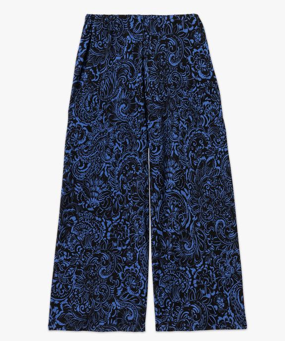 Pantalon 7/8e ample en maille imprimée femme vue4 - GEMO(FEMME PAP) - GEMO