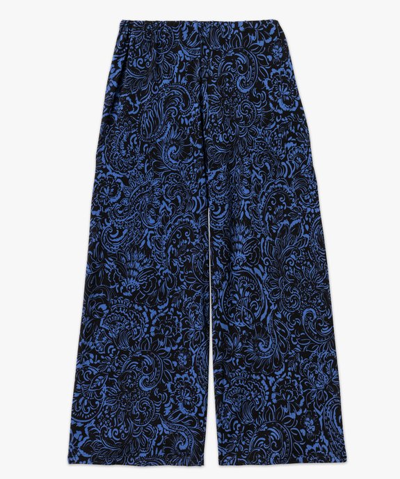 Pantalon 7/8e ample en maille imprimée femme vue4 - GEMO(FEMME PAP) - GEMO