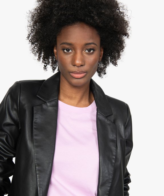 Veste femme coupe blazer en matière synthétique vue2 - GEMO(FEMME PAP) - GEMO