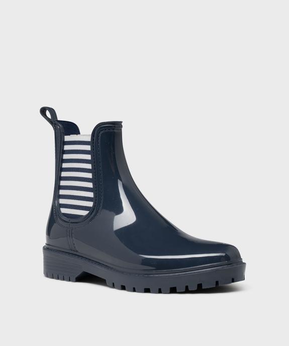 Boots de pluie avec élastiques léopard femme - Follow Me vue2 - FOLLOW ME - GEMO