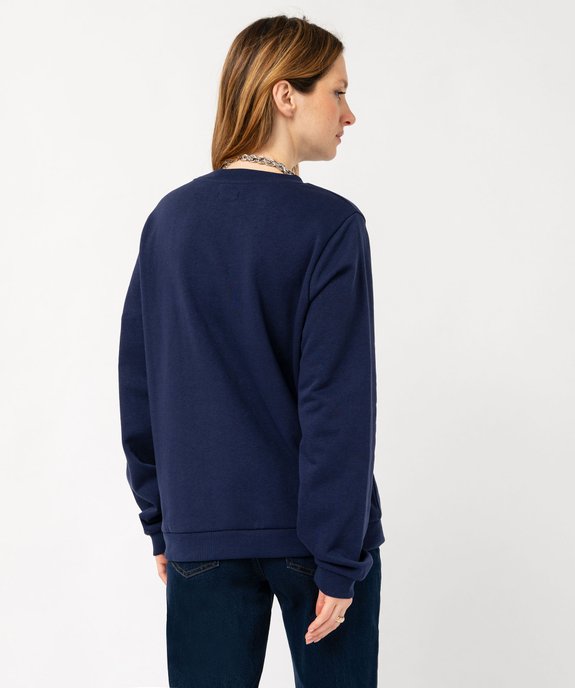 Sweat molletonné avec message femme vue3 - GEMO(FEMME PAP) - GEMO