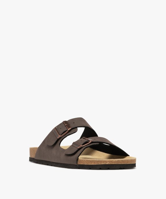 Sandales mules 2 brides homme - Schott vue4 - SCHOTT - GEMO