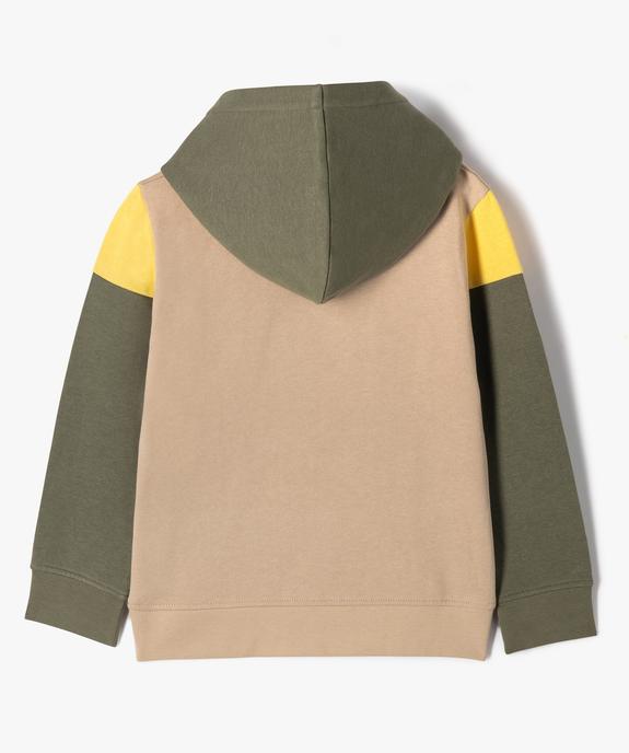 Sweat à capuche avec poche à rabat sur l’avant garçon vue5 - GEMO (ENFANT) - GEMO