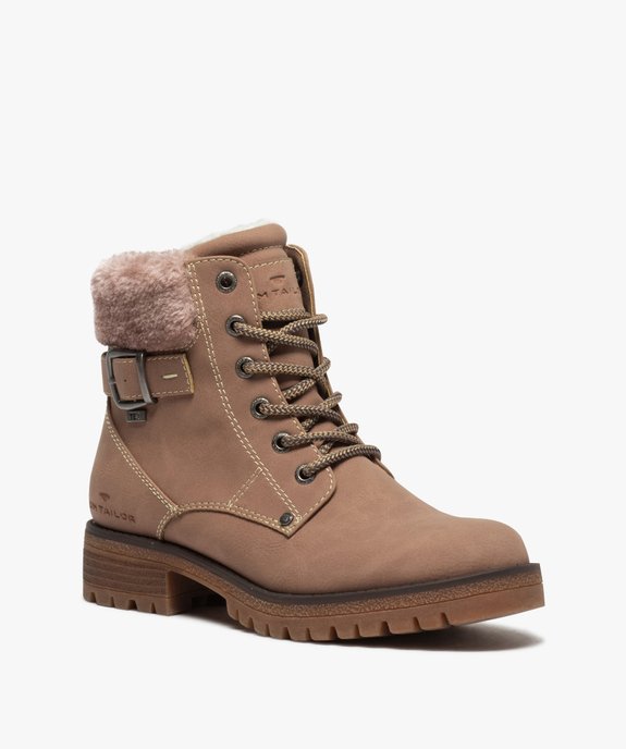 Boots fourrées femme à semelle crantée – Tom Tailor vue2 - TOM TAILOR - GEMO