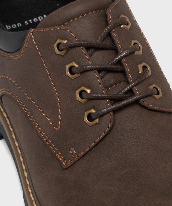 Derbies casual à semelle crantée homme vue7 - URBAN STEPS - GEMO