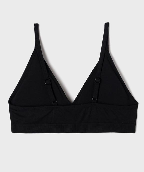 Brassière à fines bretelles avec mousses amovibles fille vue3 - GEMO 4G FILLE - GEMO