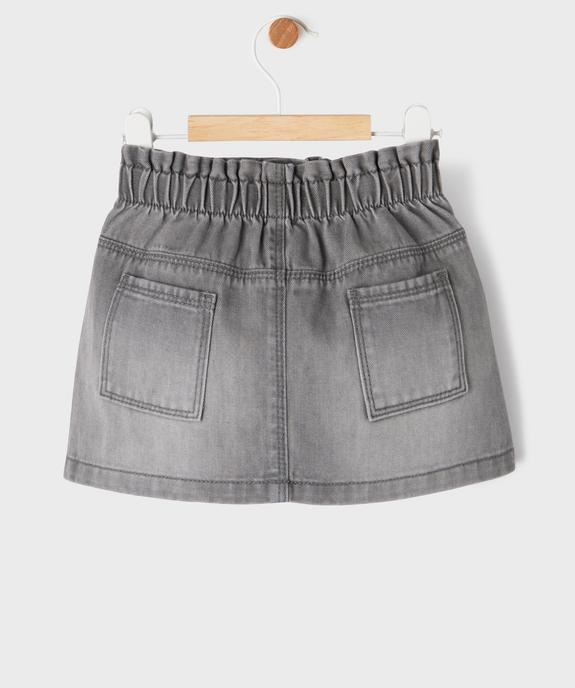 Jupe courte en jean bébé fille vue4 - GEMO(BEBE DEBT) - GEMO