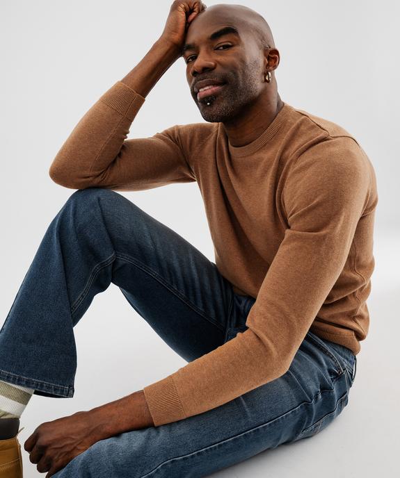 Pull à col rond en coton homme vue5 - GEMO (HOMME) - GEMO