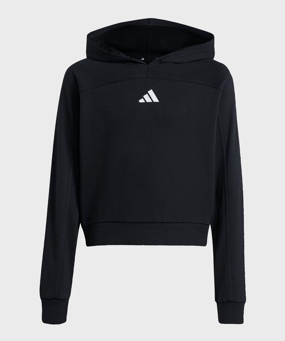 Sweat à capuche cropped fille - Adidas vue1 - ADIDAS - GEMO