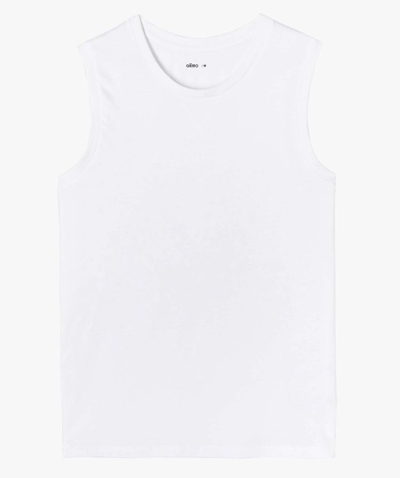 Débardeur à col rond uni homme vue5 - GEMO 4G HOMME - GEMO
