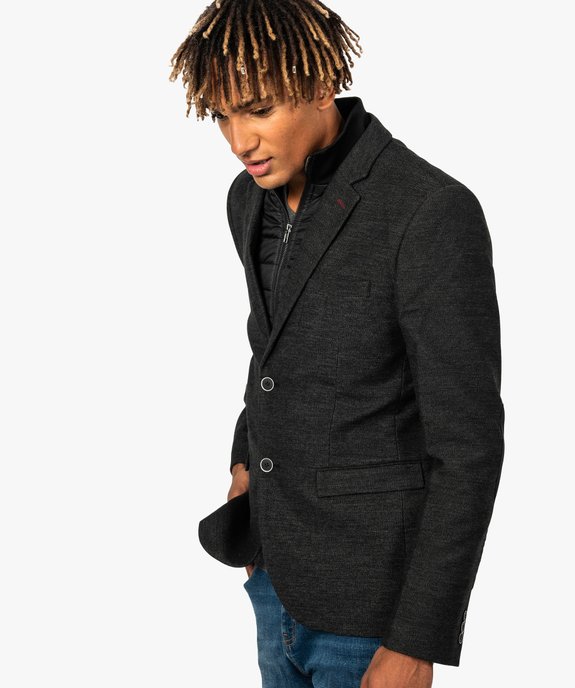 Veste homme 2-en-1 avec parementure doudoune amovible vue1 - GEMO(URBAIN) - GEMO