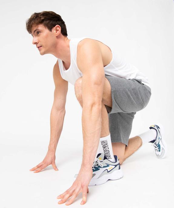 Bermuda homme en maille extensible vue5 - GEMO (HOMME) - GEMO