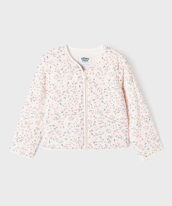 Veste en gaze de coton à motifs fleuris fille vue2 - GEMO 4G FILLE - GEMO