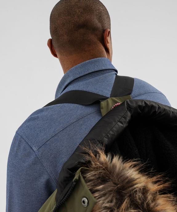 Parka bicolore avec capuche bordée ce fourrure imitation homme - Tokyo Laundry vue8 - TOKYO LAUNDRY - GEMO