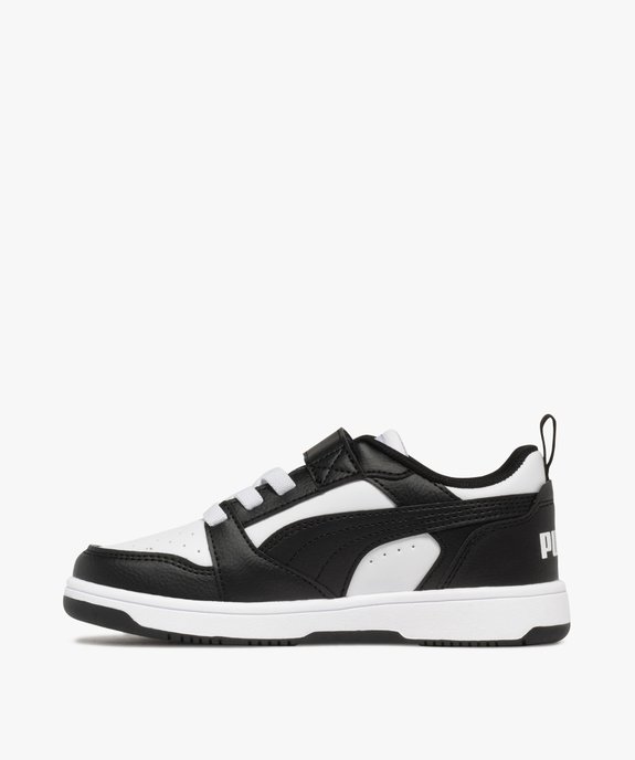 Baskets garçon avec scratch et lacets élastiques Rebound V6 - Puma vue3 - PUMA - GEMO
