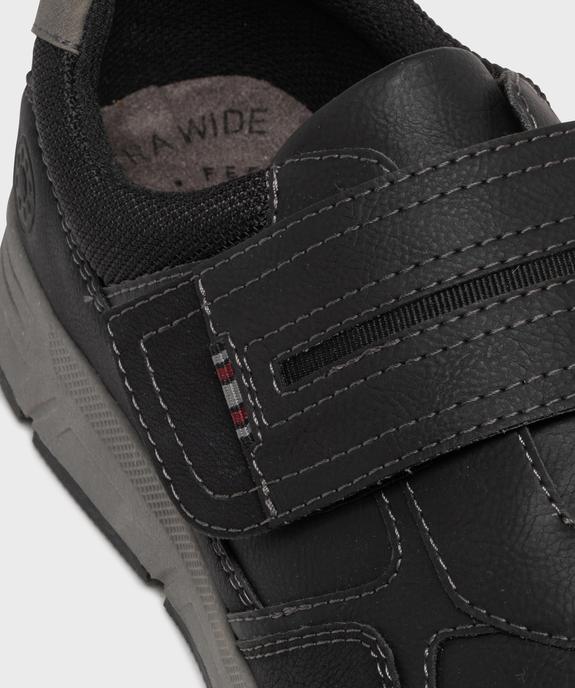 Baskets basses confort à scratch homme - Relife vue6 - RELIFE - GEMO