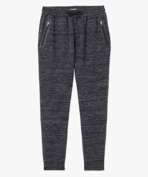 Pantalon homme en maille coupe ajusté vue4 - GEMO (HOMME) - GEMO