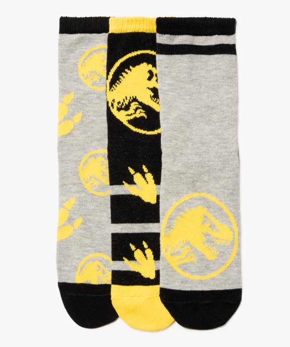 Chaussettes garçon à motifs dinosaures (lot de 3) - Jurassic World   vue1 - JURASSIC - GEMO