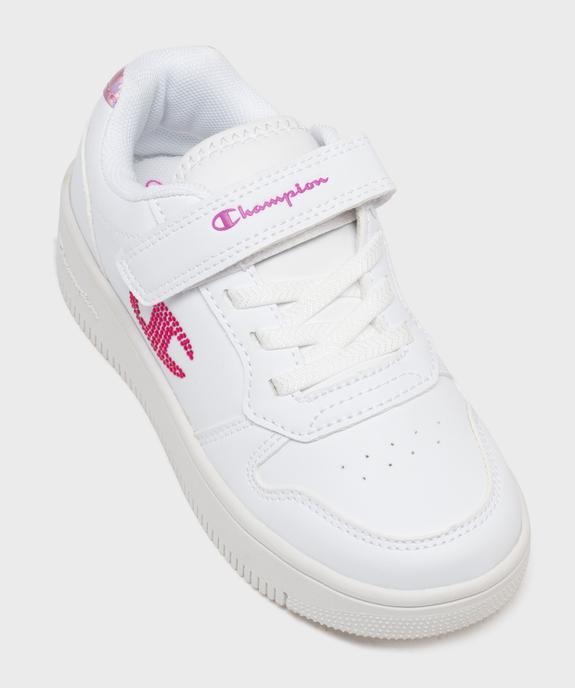 Baskets à scratch avec logo en strass fille - Champion  vue5 - CHAMPION USA - GEMO