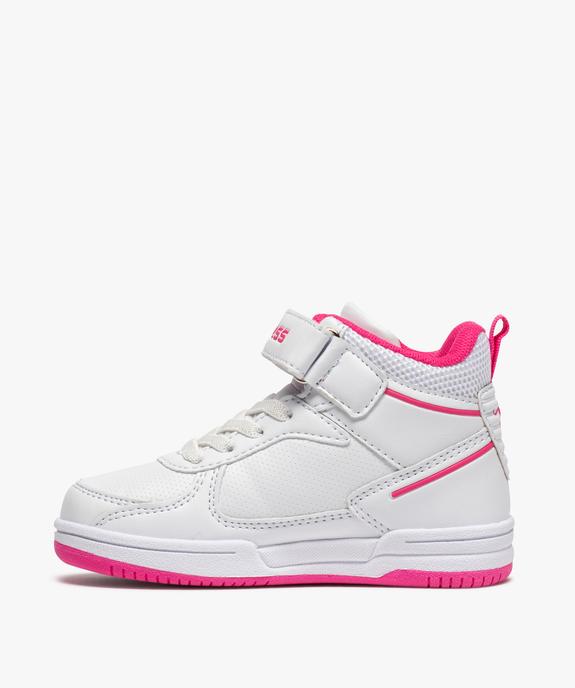 Baskets fille semi-montantes à lacets et scratch - Airness vue3 - AIRNESS - GEMO