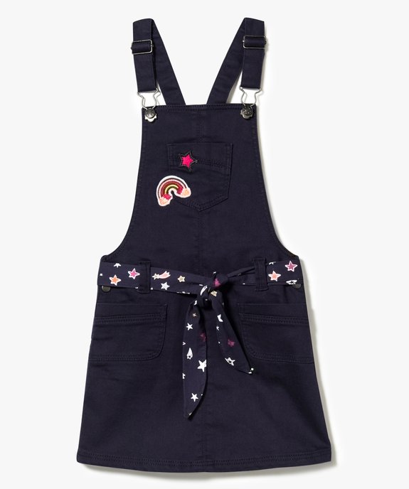 Robe salopette avec ceinture foulard vue1 - GEMO (ENFANT) - GEMO