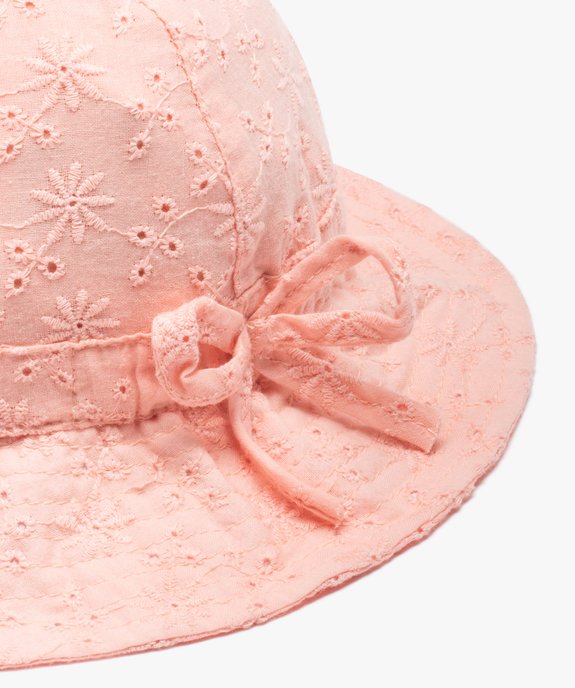 Bob bébé fille en broderie anglaise vue2 - GEMO(BEBE DEBT) - GEMO