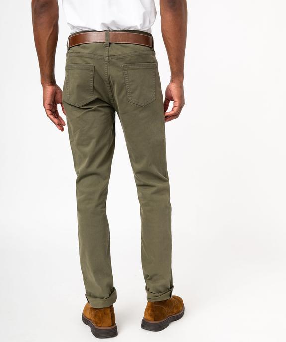 Pantalon slim stretch 5 poches homme vue3 - GEMO 4G HOMME - GEMO