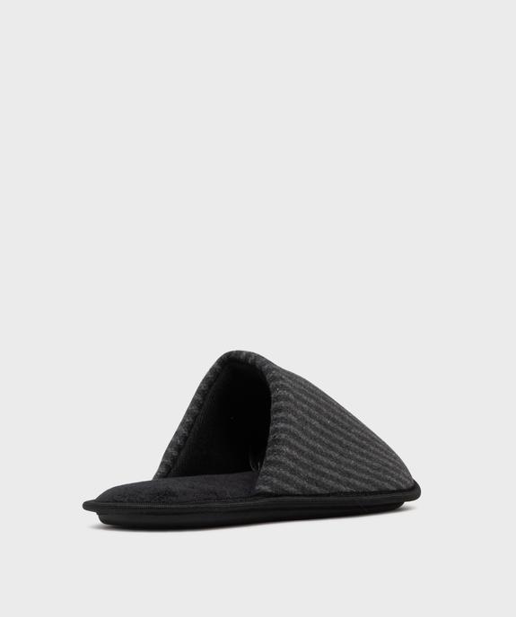 Chaussons mules à rayures homme vue4 - GEMO(HOMWR HOM) - GEMO