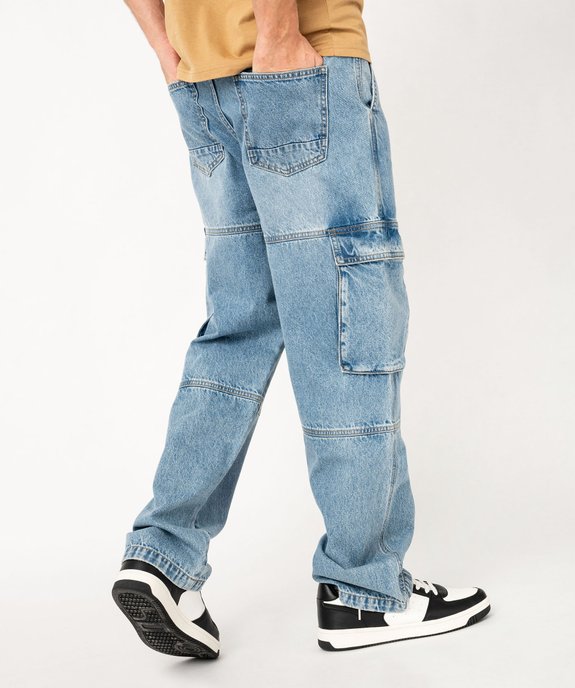 Jean large esprit cargo homme vue3 - GEMO 4G HOMME - GEMO