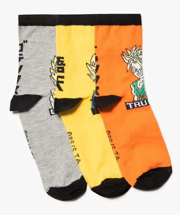 Chaussettes garçon tige haute imprimées Dragon Ball Z (lot de 3) vue1 - DRAGON BALL Z - GEMO