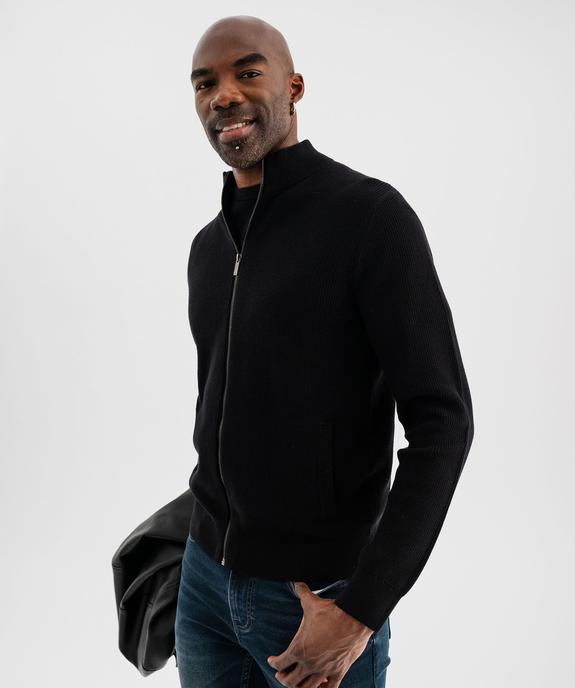 Gilet zippé à col montant homme vue2 - GEMO (HOMME) - GEMO