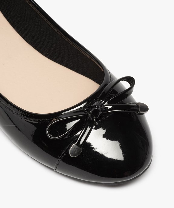 Ballerines femme à talon plat unies et vernies  vue6 - GEMO(URBAIN) - GEMO