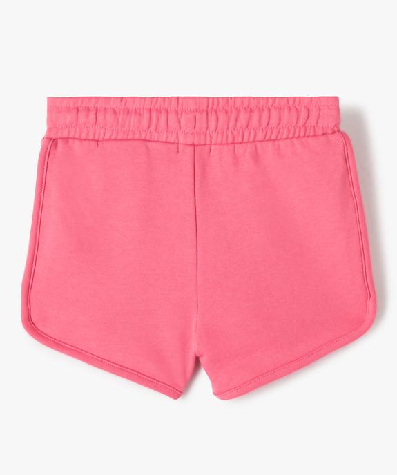 Short en maille avec taille élastiquée fille vue3 - GEMO (ENFANT) - GEMO