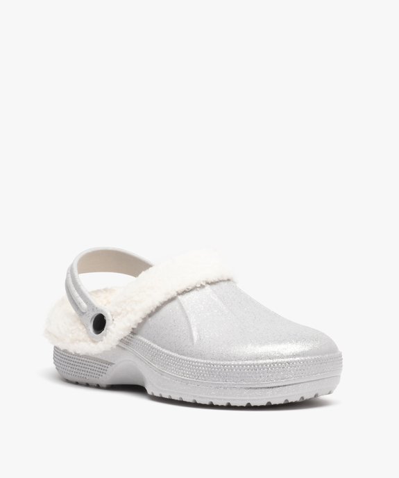 Chaussons femme sabots fourrés doublure amovible vue2 - GEMO(HOMWR FEM) - GEMO