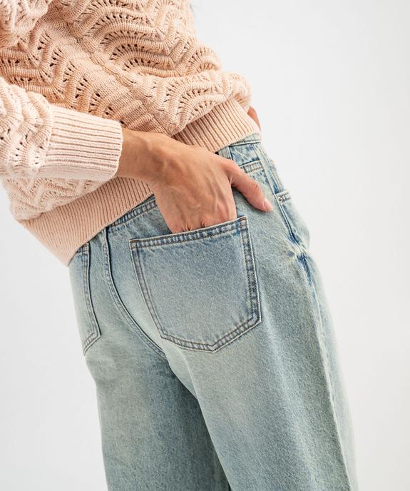 Jean wide leg taille haute femme vue2 - GEMO 4G FEMME - GEMO