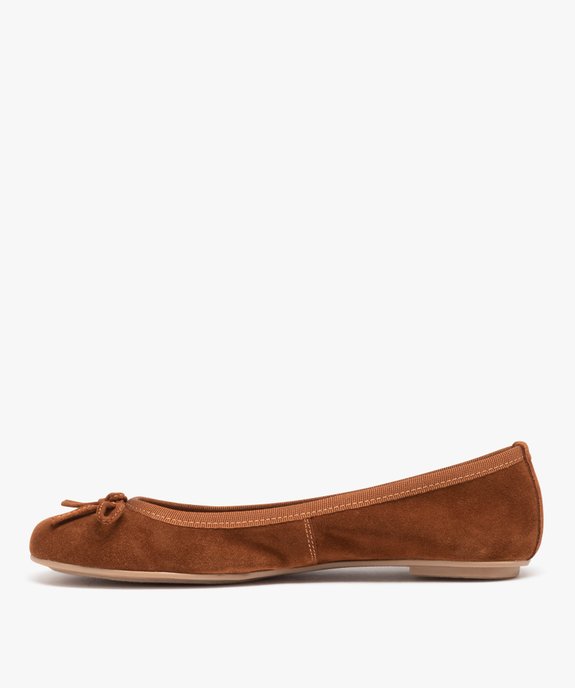 Ballerines plate dessus en cuir femme - Tanéo vue4 - TANEO - GEMO